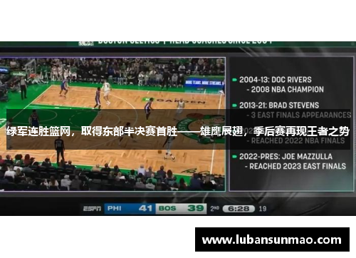 绿军连胜篮网，取得东部半决赛首胜——雄鹰展翅，季后赛再现王者之势